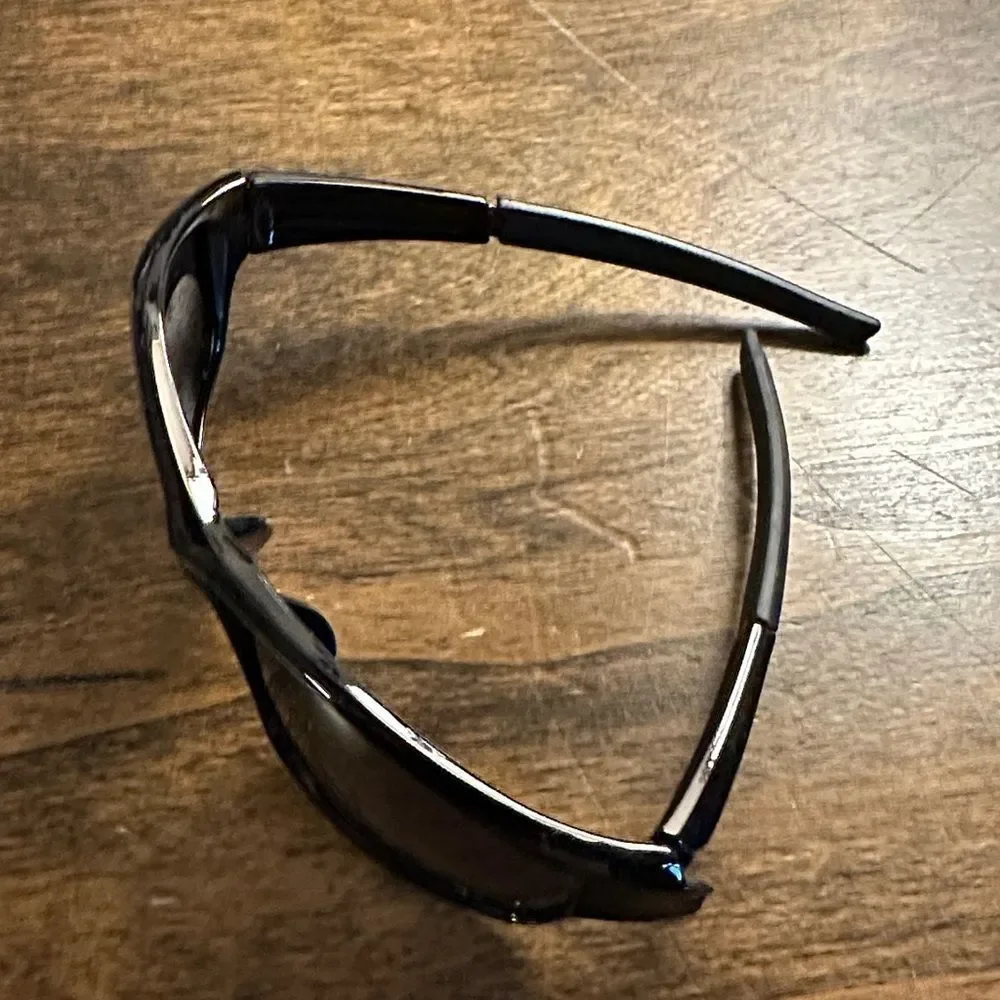 Men's Black Performance Sunglasses with Smoke Lenses